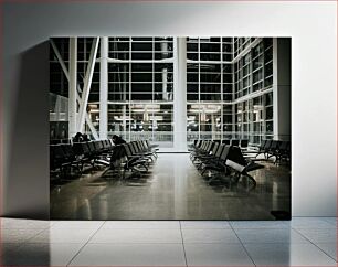 Πίνακας, Empty Modern Airport Terminal Κενός τερματικός σταθμός σύγχρονου αεροδρομίου