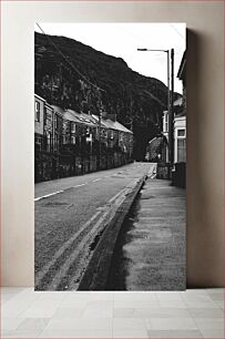 Πίνακας, Empty Street in Black and White Άδειος δρόμος σε ασπρόμαυρο