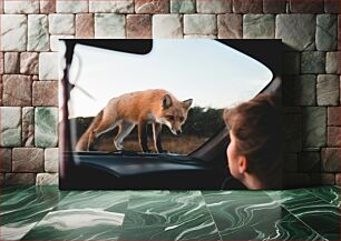 Πίνακας, Encounter with a Fox Συνάντηση με μια αλεπού