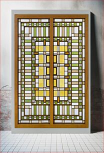 Πίνακας, End Windows from the Living Room Skylights of the Martin House, Hirshhorn Museum and Sculpture Garden, Frank Lloyd Wright