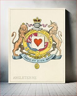 Πίνακας, England, Ace of Hearts from Set of "Jeu Imperial-Second Empire-Napoleon III" Playing Cards, by B.P. Grimaud