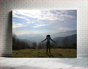 Πίνακας, Enjoying the Mountain View Απολαμβάνοντας τη θέα στο βουνό