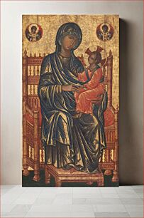 Πίνακας, Enthroned Madonna and Child (ca. 1250–1275) by Byzantine 13th Century