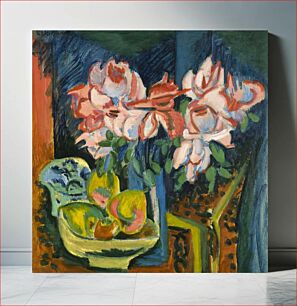Πίνακας, Ernst Ludwig Kirchner's Pink Roses (1918)