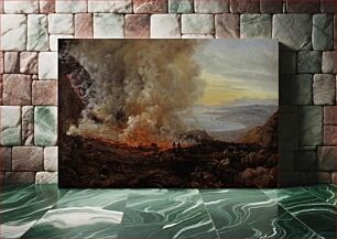 Πίνακας, Eruption of Vesuvius by Johan Christian Claussen Dahl