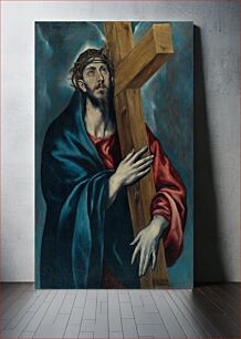 Πίνακας, Español: La obra representa a Jesucristo cargando con la cruz y con la mirada puesta en el cielo by El Greco