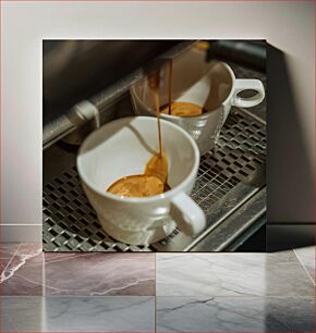 Πίνακας, Espresso Pouring into Cups Espresso που χύνεται σε φλιτζάνια