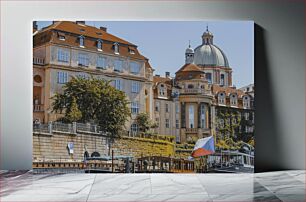 Πίνακας, European Historical Buildings by the River Ευρωπαϊκά Ιστορικά Κτίρια δίπλα στο Ποτάμι
