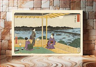 Πίνακας, Evening Cool at Ryōgoku by Utagawa Hiroshige