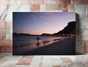 Πίνακας, Evening Surf at the Beach Βραδινό Σερφ στην Παραλία