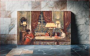 Πίνακας, Evening Under the Lamps (1903) by Pierre Bonnard