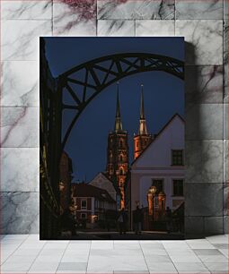 Πίνακας, Evening View of a Cathedral Απογευματινή άποψη ενός καθεδρικού ναού