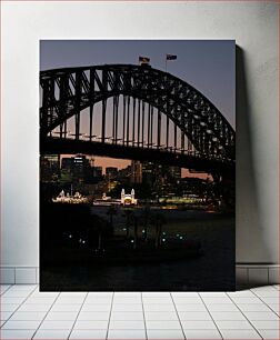Πίνακας, Evening View of the Bridge Βραδινή θέα της Γέφυρας