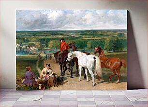 Πίνακας, Exercising the Royal Horses (1847–1855) by John Frederick Herring