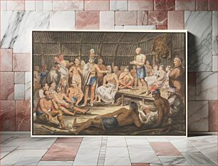 Πίνακας, Exhibition of Indian Tribal Ceremonies at the Olympic Theater, Philadelphia, attributed to John Lewis Krimmel