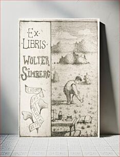 Πίνακας, Exlibris wolter simberg ii, 1899, by Hugo Simberg