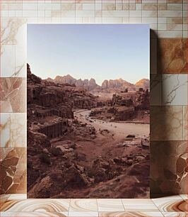 Πίνακας, Expansive Desert Landscape at Sunset Επεκτατικό τοπίο της ερήμου στο ηλιοβασίλεμα