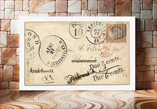 Πίνακας, Express from Richmond to Louisville posted to Boston cover (1861) ephemera art