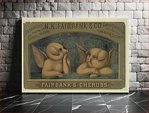 Πίνακας, Fairbank's cherubs--Presented with the compliments of N.K. Fairbank & Co., lard refiners, Chicago & St. Louis