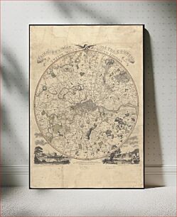 Πίνακας, Fairburn's map of the country twelve miles round London