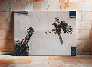 Πίνακας, Falconer with Hawk in Flight Γεράκι με γεράκι σε πτήση