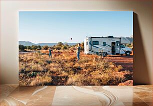 Πίνακας, Family RV Camping in the Desert Family RV Camping στην έρημο