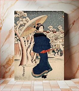 Πίνακας, Famous Places in the Eastern Capital: The Year-end Fair at Asakusa by Utagawa Kunisada