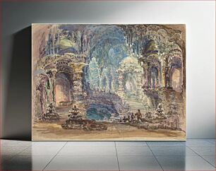 Πίνακας, Fantastic Pavilions in a Grotto by Robert Caney (1847–1911)