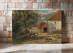 Πίνακας, Farm courtyard, Ferdinand Kyselý
