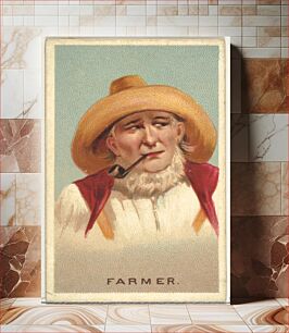 Πίνακας, Farmer, from World's Smokers series (N33) for Allen & Ginter Cigarettes, issued by Allen & Ginter