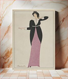 Πίνακας, Fashion, Mode (1912) fashion by Otto Friedrich Carl Lendecke