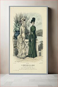 Πίνακας, Fashion Plate from Le Moniteur de la Mode by J. Bonnard