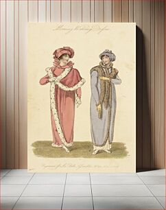 Πίνακας, Fashion Plate, 'Morning Walking Dresses' for 'La Belle Assemblée' by John Bell