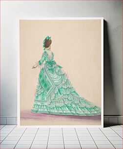 Πίνακας, Fashion Study: Woman in a Green Dress
