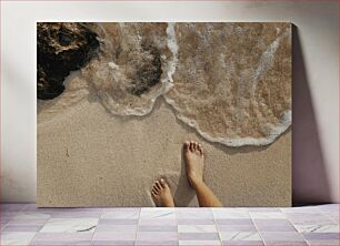 Πίνακας, Feet on Sandy Beach Πόδια στην αμμώδη παραλία
