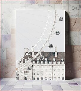 Πίνακας, Ferris Wheel and Building Τροχός λούνα παρκ και κτίριο