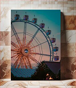 Πίνακας, Ferris Wheel at Sunset Ρόδα λούνα παρκ στο ηλιοβασίλεμα