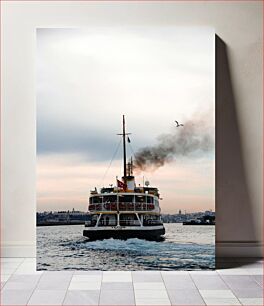 Πίνακας, Ferry at Sunset Πλοίο στο ηλιοβασίλεμα