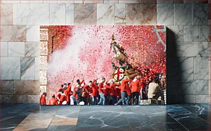 Πίνακας, Festive Celebration with Confetti Γιορτινή γιορτή με κομφετί