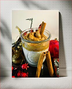 Πίνακας, Festive Cinnamon Coffee Εορταστικός Καφές Κανέλας