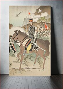 Πίνακας, Fierce Battle at Jilong, Taiwan in the Sino-Japanese War by Taguchi Beisaku
