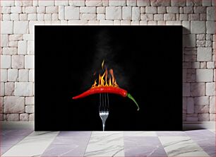 Πίνακας, Fiery Chili Pepper Φλογερή πιπεριά τσίλι