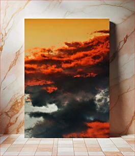 Πίνακας, Fiery Sunset Clouds Πύρινα σύννεφα ηλιοβασιλέματος