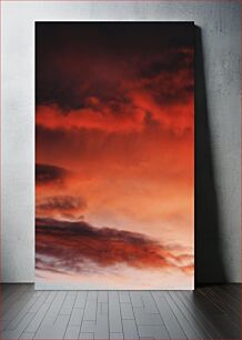 Πίνακας, Fiery Sunset Πύρινο ηλιοβασίλεμα