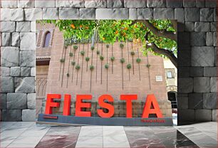 Πίνακας, Fiesta in Spain Φιέστα στην Ισπανία