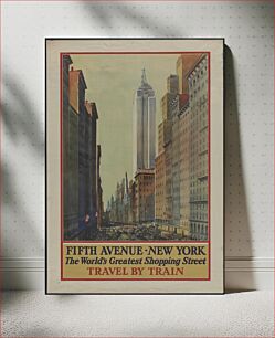Πίνακας, Fifth Avenue, New York--the world's greatest shopping street--Travel by train