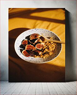 Πίνακας, Figs and Oatmeal Breakfast Πρωινό με σύκα και βρώμη