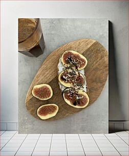 Πίνακας, Figs on Toast with Coffee Σύκα σε τοστ με καφέ
