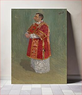 Πίνακας, Figure of clergyman, Joža Úprka