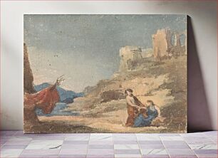 Πίνακας, Figures Among Ruins on Hill